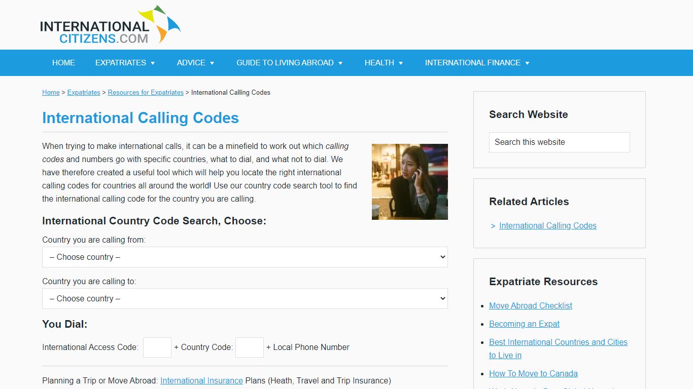 International Calling Codes | Country Code Search
